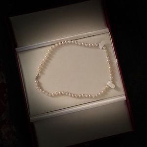 Freshwater Pearl Necklace w/White Gold